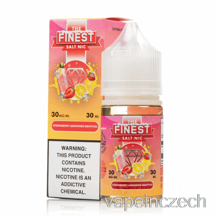 Jahodová Limonáda Mentol - Nejjemnější Sůl Nic - 30ml 30mg Vape Pero